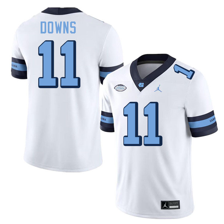 #11 Josh Downs North Carolina Tar Heels Jerseys,Apparels,Uniforms Stitched-Alternate White